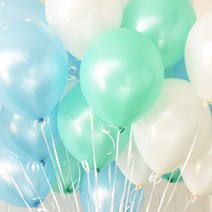 (주)파티해 천장장식 펄풍선(헬륨효과)세트-아쿠아