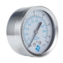 0-1bar/kpa * 100 0-15psi 1/4 NPT 62mm 공기압 게이지 유압 축 수압 측정기, 한개옵션0