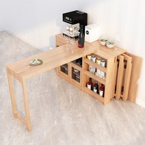 냉장고장 홈바 카페장 주방 팬트리 수납장 팬트리장 보조 냉장고장리폼 키친장, 이중문, 10.1.2m원목컬러식탁(식당의자보관가능)