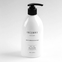 인칸누 남성용 올인원 샴푸&바디워시 500ml, 상세페이지 참조
