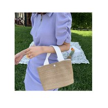 여름호캉스백 하와이괌가방 왕골토트라탄 밀짚비치백 데일리미니백 바캉스수영 바다갈때 신혼여행