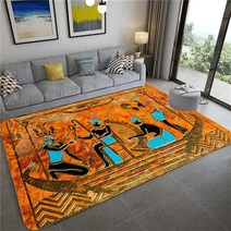 고대 이집트 문화 3d mats for living room 레트로 장식 러그 침실 매트 욕실 바닥 카펫 doormat 홈