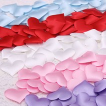 웨딩포 쁘띠 하트 패브릭 콘페티 Fabric Heart Confetti, 레드