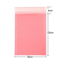 진주 필름 버블 패딩 봉투 100 개 선물 책 잡지 우편물 가방 셀프 씰 핑크, 18x23cm-100pcs