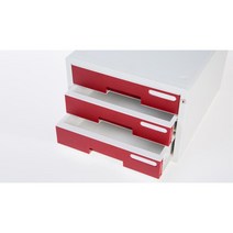 이면지보관함 오피스 문서정리 서랍장 3단 인덱스 홈, 그레이