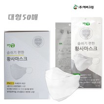[안전365일] 크린탑 KF80대형50매 황사 방역 보건마스크124 4중필터, 50매, 50개