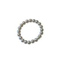 비즈반지 꽃 커플링 탄생화 반지 한국 2-3mm 여성을위한 천연 쉘 진주 조정 가능한 웨딩 쥬얼리 라운드 미니멀리스트 링 선물
