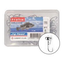 지그헤드 기본축 큰통 1/8oz 75개입 꺽지 볼락 양태 참돔 전갱이 광어 송어