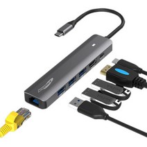 C타입 USB3.0 멀티허브 삼성 덱스 HDMI 미러링 6포트, C타입 USB3.0 멀티허브 삼성 덱