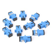 10PCS SC/UPC 광섬유 어댑터 SC 광섬유 플랜지 SC/UPC 커넥터, 파란색