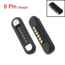 YuXi 1 쌍 자석 연결 관 2 3 4 5 6 극 Pogopin 남성 여성 2.2 MM 격자 THT 3A 봄로드 포고 핀 방수 패드, 07 6pin Straight