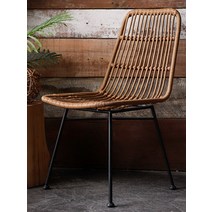 TENG WEIMEI 북유럽 PE라탄 의자, 네츄럴