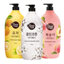 샤워메이트 바디클렌져 대용량 바디워시 베스트향 1200g x 3개