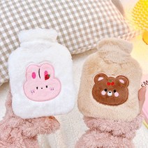 [예스걸]보온 물주머니 450ml 세트 손목 생리통 찜질팩 물핫팩, 2물주머니450ml-곰