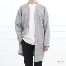 남자 오버핏 시그니엘 롱 가디건 (6colors) 봄 가을 간절기 남성 골지 심플 롱자켓