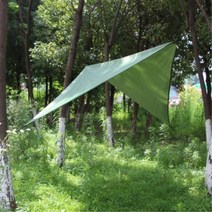키알리 캠핑용 텐트 그늘막 방수 미니 타프 사각타프 헥사타프, 색상, 그린