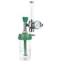 G5 / 8-14 10L / 분 산소 압력 조절기 O2 압력 감소 밸브 유량계 산소 흡입기 가스 조절기, 하나, 녹색 및 투명