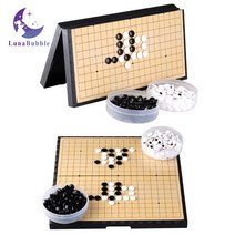 루나버블 자석 바둑판 세트 중형(28cm) 대형(37cm) 어린이 키즈 휴대용 접이식 바둑 오목, 중(28cm)