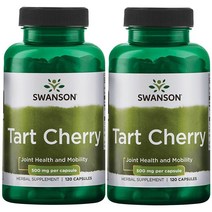 스완슨 타트체리 500mg 120캡슐 2팩