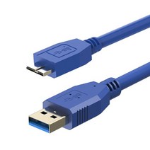 마이크로 B USB 3.0 케이블 5Gbps 외장 하드 드라이브 디스크 HDD 케이블 삼성 S5 Note3 Toshiba WD Seagate HDD 데이터 와이어 케이블, 협력사, 1M, 파란색