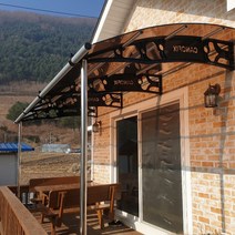 캐노픽스 1870x5500 현관 출입구 창문 처마 차양 비가림 눈비가림막 테라스 캐노피, 투명, 그레이, 은백색(기본색상), 1개