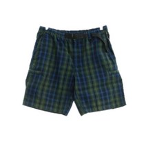 콜롬비아 그린 체크패턴 면혼방 반바지 남자 M [34] 3920