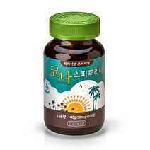 하와이안 코나 스피루리나 원말 200정 항산화 피부 머리카락 건강영양제 이눌린 스피룰리나 스피루니아 가루 추출물 분말 환 원액 엽록소 50종필수영양소 단백질 식약처인증 건강기능식품, 1병