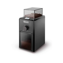 DeLonghi KG79 KG 79 최대 12잔용 전문가용 커피 그라인더 플라스틱 하우징 검정색, 은