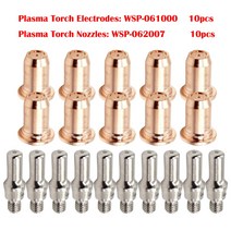 20pcs 플라즈마 전극 팁 0.9mm 30A-40A 커터 노즐 FORNEY 700P IPT60 IPT-40 PT40 토치 WSP-061000 WSP-062007, 한개옵션0