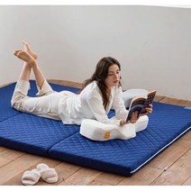 잠솔솔 접이식 3단 매트리스 바닥 접는 침대 허리가편한 단단한