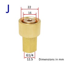 스노우폼랜스 고압세차건 고압 워터 건 커넥터에 적합 스노우 폼 노즐 어댑터 캐논 비누 액세서리 Karcher, 10 J