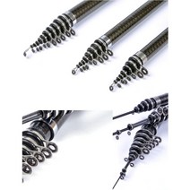 메탈프레임 카본 원터치 릴 낚시대 강 낚시용품 갯바위 싼낚시대 원투대 댐, 영웅카본낚시대-5.4미터