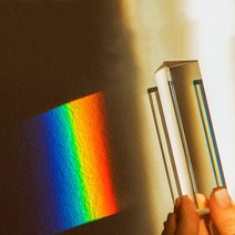 측정기 분석기 측정 분석 기기 도구 사진 삼각 프리즘 25x25x80mm 레인보우 유리, 없음