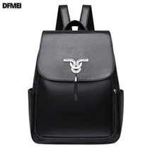 DFMEI 백팩 소프트 가죽 느낌 캐주얼 여행가방 여성가방
