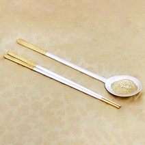 박씨상방 [박씨상방] 명품 전체금부 은수저 70% 93.75g, 선택완료, 매화학 여 82