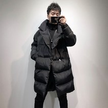 PFNW 일본산 와이드 다크웨어 스타일 개성 중간 길이 남성용 두꺼운 면
