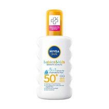 독일니베아 미국 영국 독일산 니베아크림 SUN Babies Kids 센스티브 프로텍트ion 선 스프레이 LSF 50200ml 용 방수 선스크린 향수 실용적인 스프레이인 밀크, 단일수량