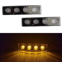 2pcs 트럭 썬 바이저 라이트 led 양산 라이트 자동차 지붕 라이트 옐로우 라이트 트럭 scania scania rp420