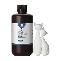 ANYCUBIC ECO UV 수지LCD 3D 프린터에 사용되는 낮은 냄새 안전 405nm, 1kg 화이트 폴란드