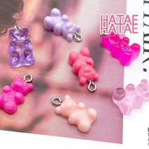 하태하태 원톤하리보 젤리하리보 아크릴 펜던트 40색 곰젤리 곰돌이 키링 재료 만들기