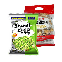 통가든 와사비 완두콩 300g + 바삭바삭 땅콩 보리과자 180g 세트, 9세트