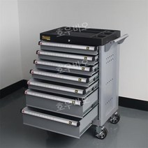 공구 카트 서랍형 툴박스 도구 대형 툴 정리 연장 작업 캐비넷 정비소 카센터, 그레이 7