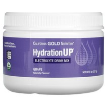 뉴트리션 HydrationUP 전해질 드링크 믹스 파우더포도 맛 227g(8oz), 8 온스, 8 온스