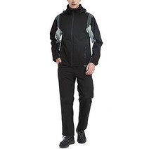 166551 골프비옷 Aoki Outdoor Rain Wear 레인 슈트 상하 세트 골프웨어 윈드 브레이커 마운틴 후드 방수 남성 통기성 방풍 경량, M