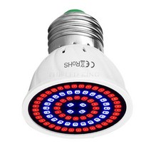 식물led Led 성장 조명 E27 식물램프 전체 스펙트럼 램프 실내 수경 텐트 전구, [01] 80 LEDs, [02] 110V