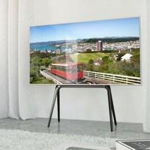 75인치 85인치 티비거치대 이젤형 tv아트 스탠드 삼성 LG 호환 이동식, 블랙(85 86인치 추가연장봉 꼭필요)