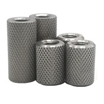 아시바파이프 사각파이프 비닐하우스파이프 스테인레스 스틸 긴 원통형 널링 너트 손 꼬임 메쉬 링크 조정 너트 m2.5 m4 m5 m6 m8 m10 m12, m16x30 1개, 1-스테인레스 스틸 304