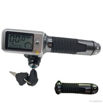 전동킥보드타이어 튜브리스 킥보드바퀴 튜브 부품 속도계주행 거리계 + 스로틀 + lcd display36v48v60v + 잠금크루즈 + 배터리 표시기 전기 스쿠터 자전거 mtb, 키 스타일