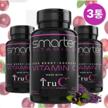 아사이 베리 자보티카바 시산드라 트루 비타민C 60캡슐 3통, 1개, 3개, 60정