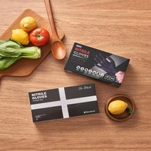 더케어드 셰프 블랙 니트릴장갑 1팩 100매 3팩 300매, 글러브트리 블랙 1팩, 소(S)